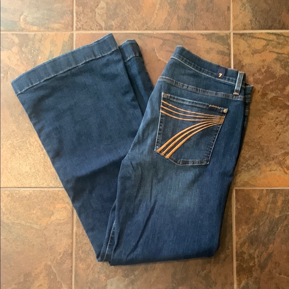 7 For All Mankind Women's Blue Jeans